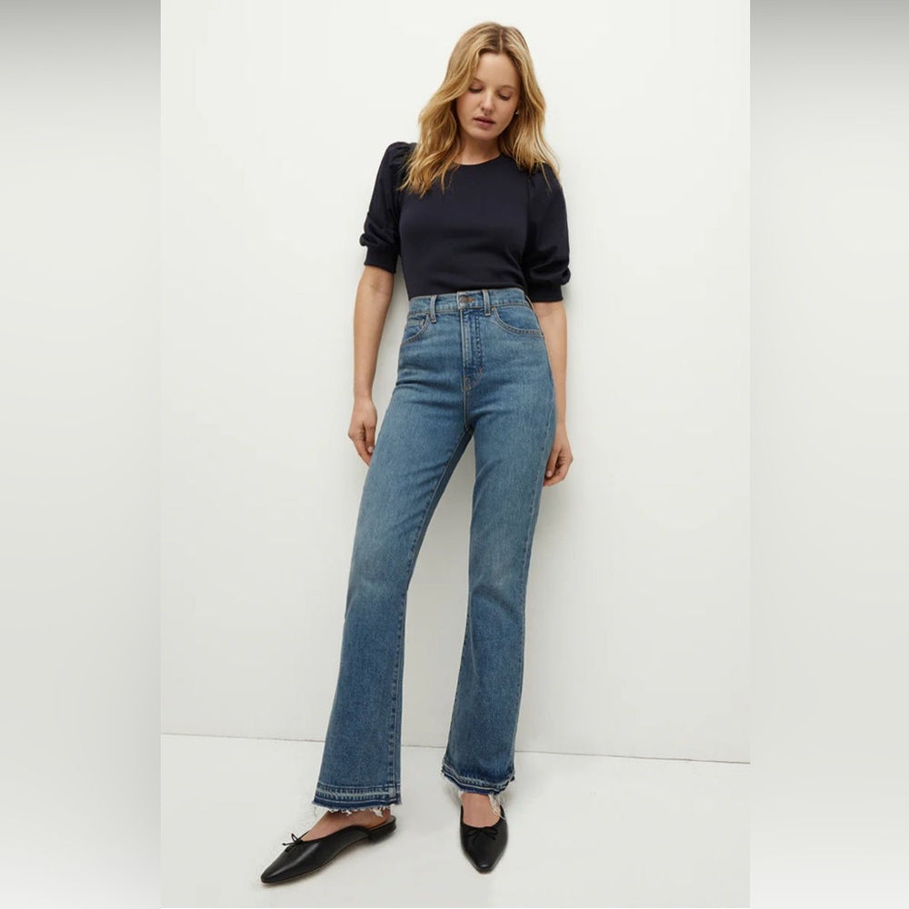 NWT Veronica Beard Ankle Flare Carson Jeans
